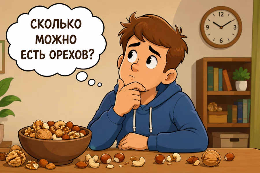 Сколько орехов можно есть в день: норма для взрослого