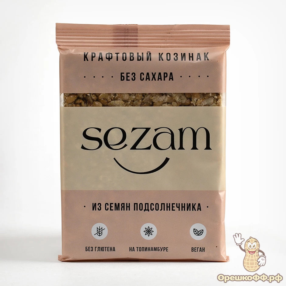 Козинак Sezam из семян подсолнечника без сахара 95 г