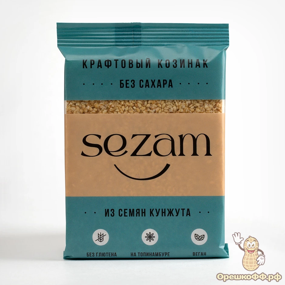 Козинак Sezam из семян кунжута без сахара 95 г
