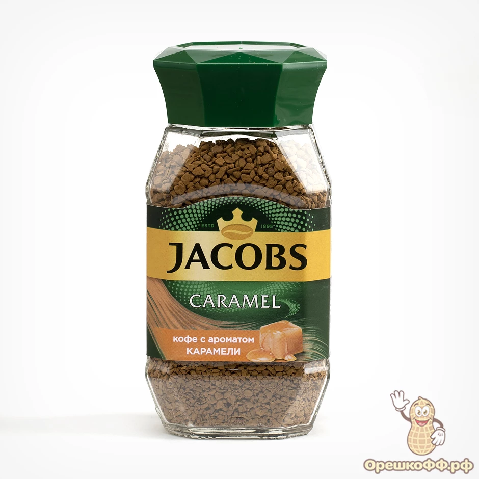 Кофе Jacobs Caramel растворимый с ароматом карамели 95 г