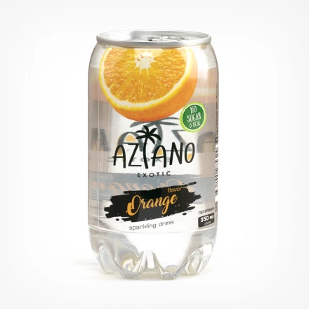 Напиток Aziano со вкусом апельсина газированный 350 мл