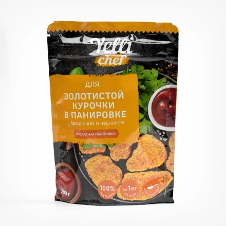 Панировка Yelli для курицы с базиликом и чесноком 200 г