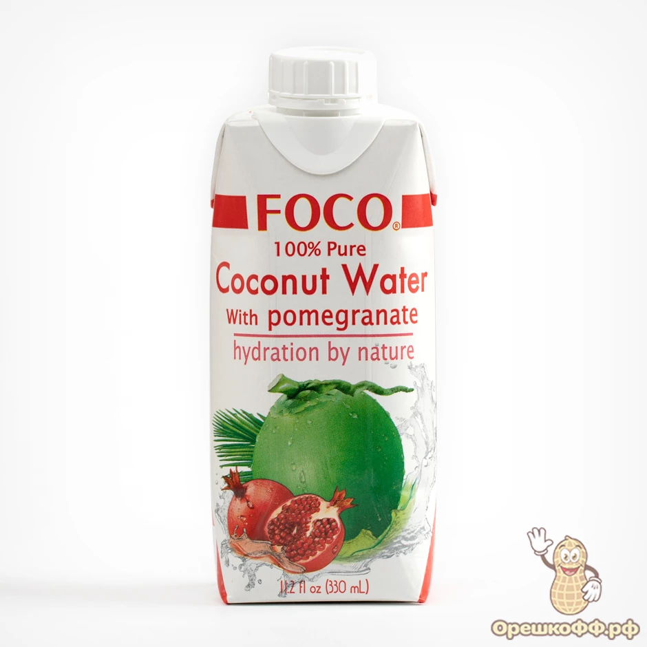 Вода кокосовая Foco с соком граната 330 мл
