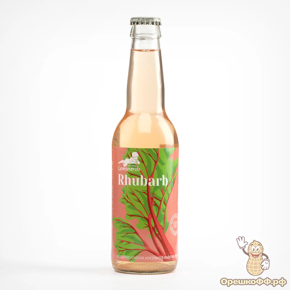 Напиток Lemonardo Rhubarb / Ревень 330 мл