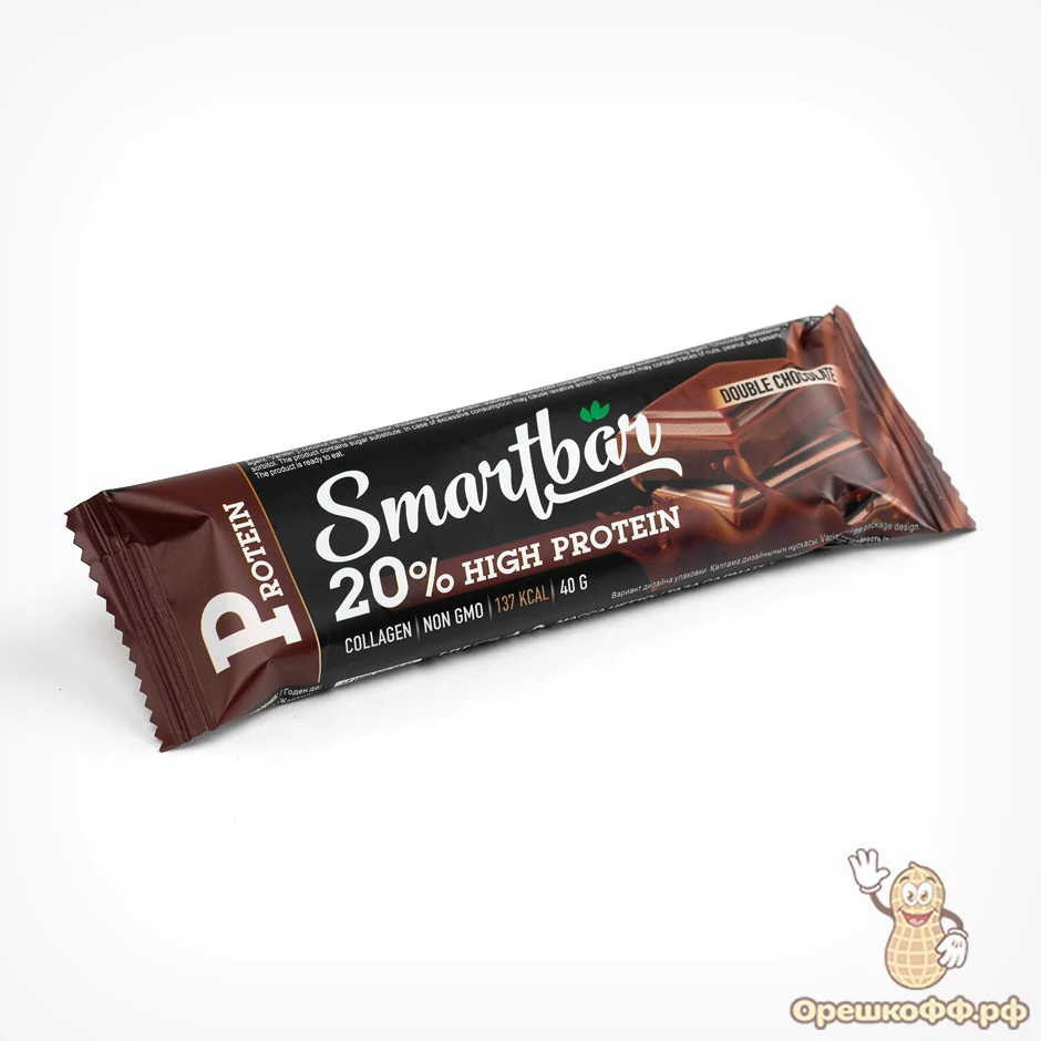Батончик SmartBar протеиновый Двойной шоколад 40 г