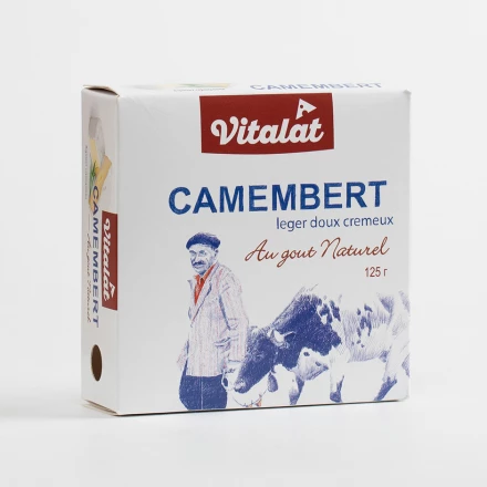 Сыр Vitalat Камамбер мягкий с белой плесенью 45% 125 г