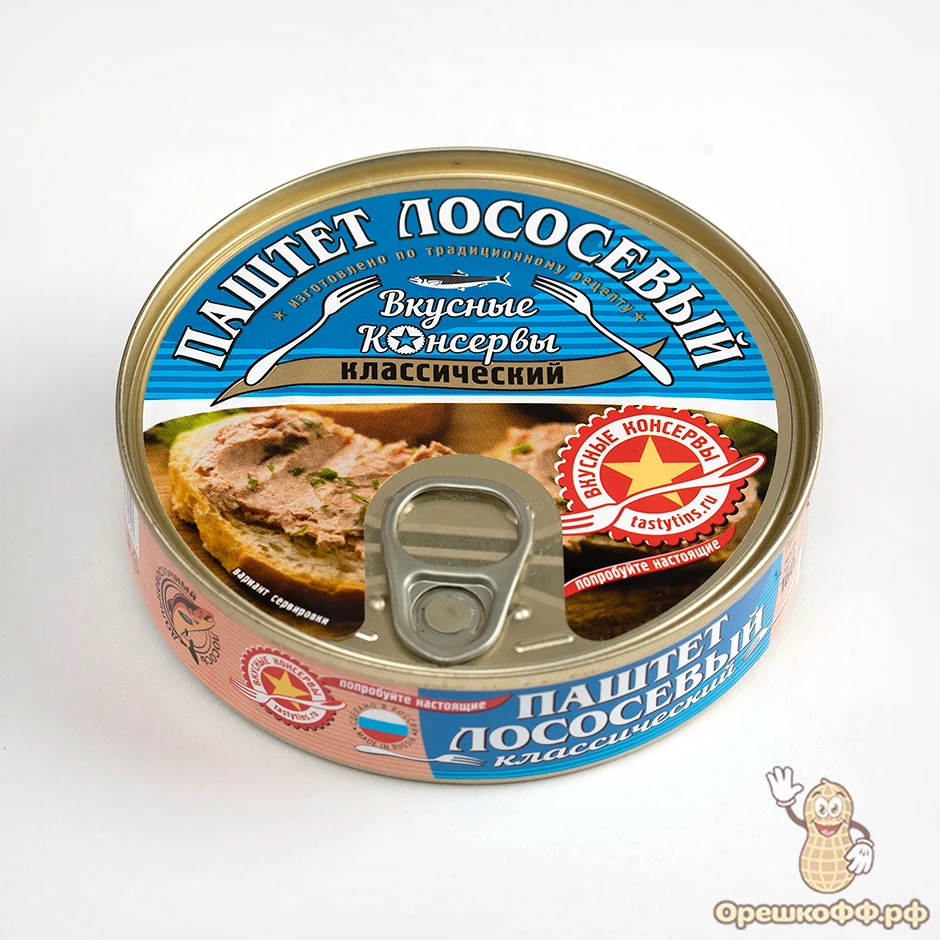 Паштет Вкусные консервы лососевый 160 г