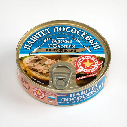 Паштет Вкусные консервы лососевый 160 г